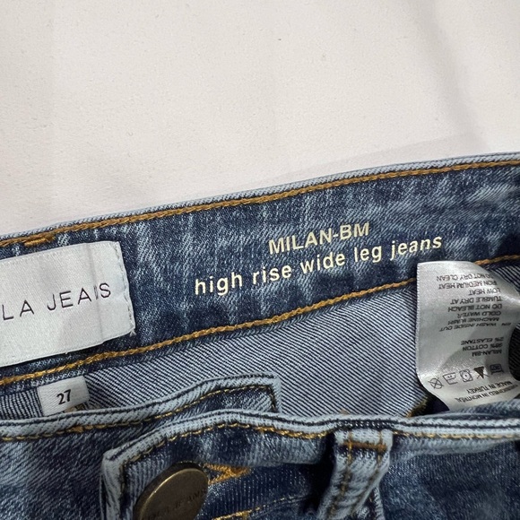 Lola jeans size 27 high rise wide leg. Excellent condition. Milan style. - Picture 6 of 9